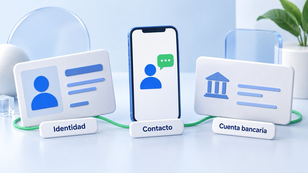 Datos básicos para solicitar un préstamo: identidad, contacto y cuenta bancaria